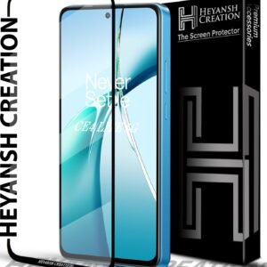 Tempered Glass Screen Protector Compatible for Oneplus Nord CE4 lite 5G (2024) with Edge to Edge Coverage and Easy Installation Kit, Pack of 1, Black (Oneplus Nord CE 4 lite 5G)