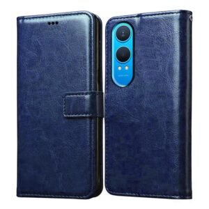 Flip Cover Back Case for OnePlus Nord CE4 Lite 5G | Premium Leather Finish | Inbuilt Pockets & Stand | Flip Cover Back Case for OnePlus Nord CE4 Lite 5G (Blue)