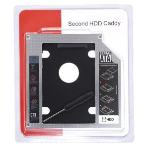 Lapster Caddy for ssd and HDD, Optical Bay 2nd Hard Drive Caddy, Caddy 9.5mm for Laptop