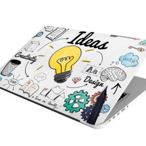 Laptop Skin Stickers HD Quality Sticker for Laptops Upto 15.6" Compatible with Apple/Dell/HP/Lenovo/Acer/Asus/Sony (Dustproof|Waterproof|Scratchproof|Reusable) - Creativity