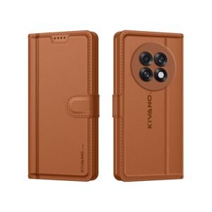 Compatible with Oppo F31 Pro Plus 5G Artisanal Leather Wallet Case with Card Holder for Men Women, Magnetic Flip Folio Cover with Stand RFID Blocking Cell