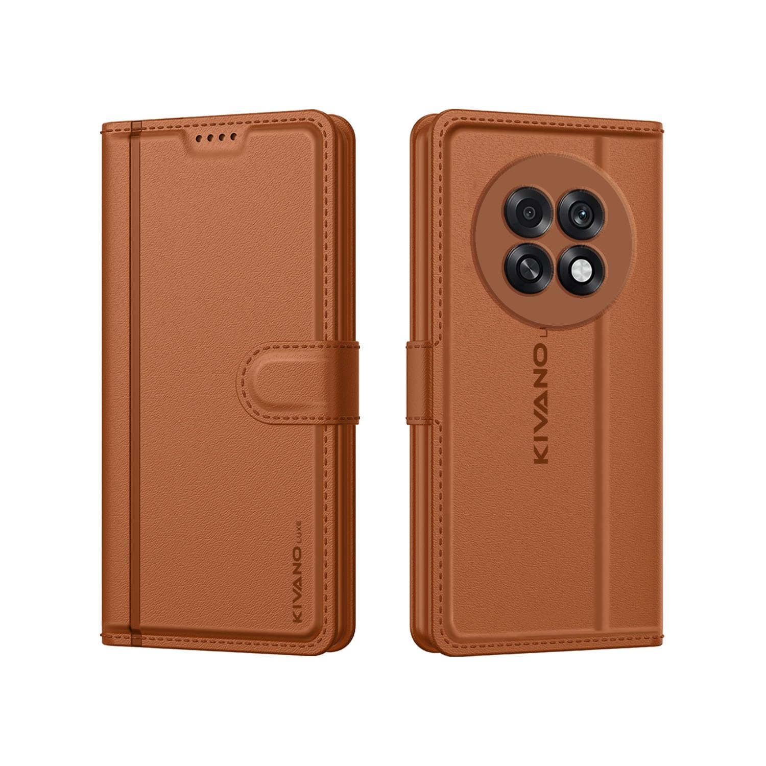 Compatible with Oppo F31 Pro Plus 5G Artisanal Leather Wallet Case with Card Holder for Men Women, Magnetic Flip Folio Cover with Stand RFID Blocking Cell