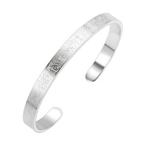 M Men Style Ayatul Kursi Engraved Half Kada for Men & Women | Islamic Bracelet | Spiritual Religious Kada Bangle
