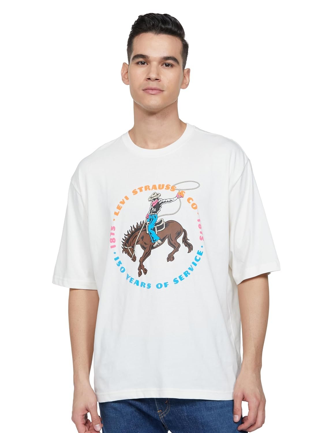 Levi's Men's Printed Oversized Fit T-Shirt