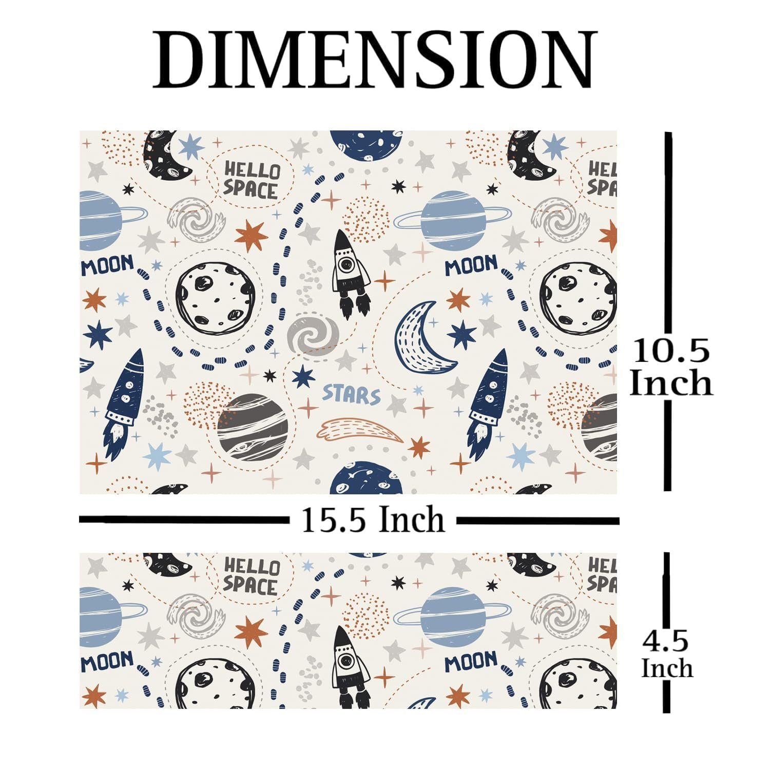 Full Laptop Skin Bubble-Free HD Quality Sticker for Laptops Upto 15.6" Compatible with Apple/Dell/HP/Lenovo/Acer/Asus/Sony (Dustproof|Waterproof|Scratchproof|Reusable)-Space WT FL ANM5 - Image 2