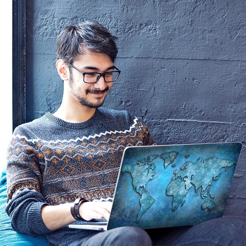 World Map D13 Full Vinyl Laptop Skin/Sticker/Cover for 17 to 17.3 Inches Laptops Laminated-Removable-HD Quality Compatible for Hp-Dell-Sony-Lenovo-Asus etc.(16.5x11 Inches) - Image 6