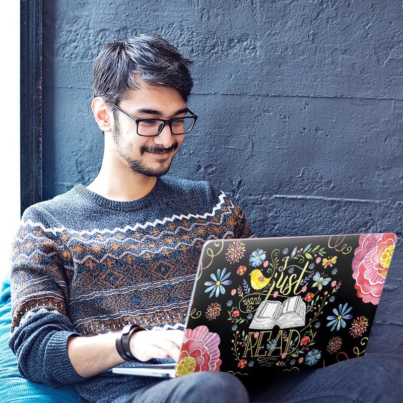 Floral/Flower Quote D17 Pattern Full Body Vinyl Laptop Skin/Sticker/Cover Upto 15.6 Inches Laptops Laminated-Removable-HD Quality Compatible for Hp-Dell-Sony-Lenovo-Asus etc.(15x10 Inches) - Image 5