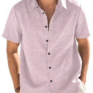 TOPLOT Men’s Solid Regular Fit Shirt
