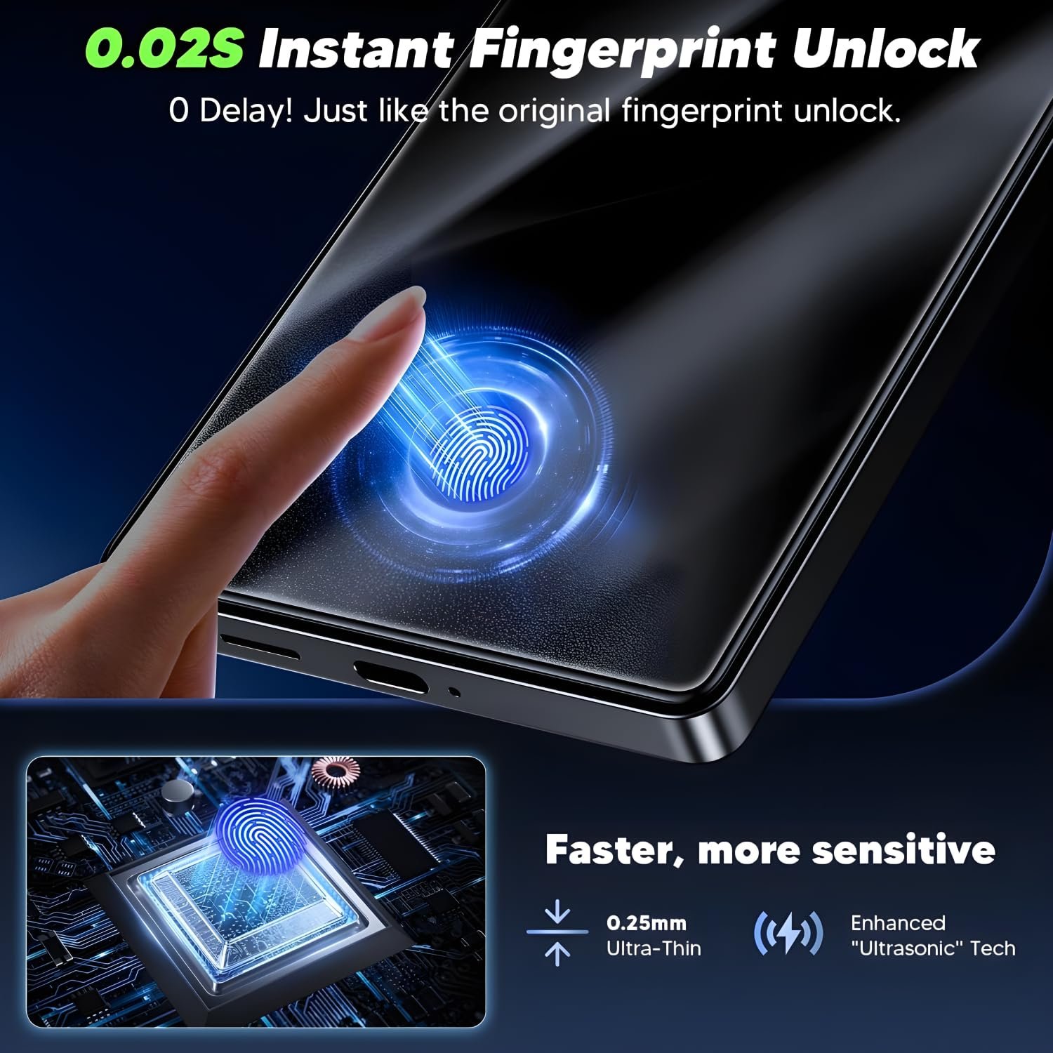 Military-Grade Gorilla Tempered Glass Screen Protector for Vivo T4x 5G (6.72 Inch) With Installation Kit | Edge To Edge Coverage With Easy Installation Kit | Black - Image 2