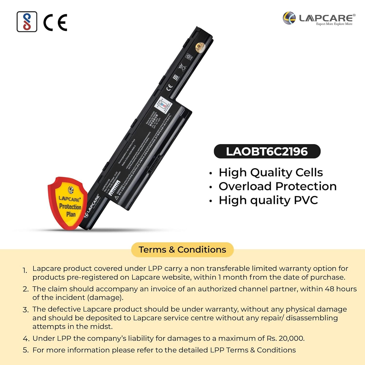 Lapcare 6 Cell Laptop Battery for Acer Aspire 4741 4743 4750 4752 4755 4771 Series-(Black) - Image 6