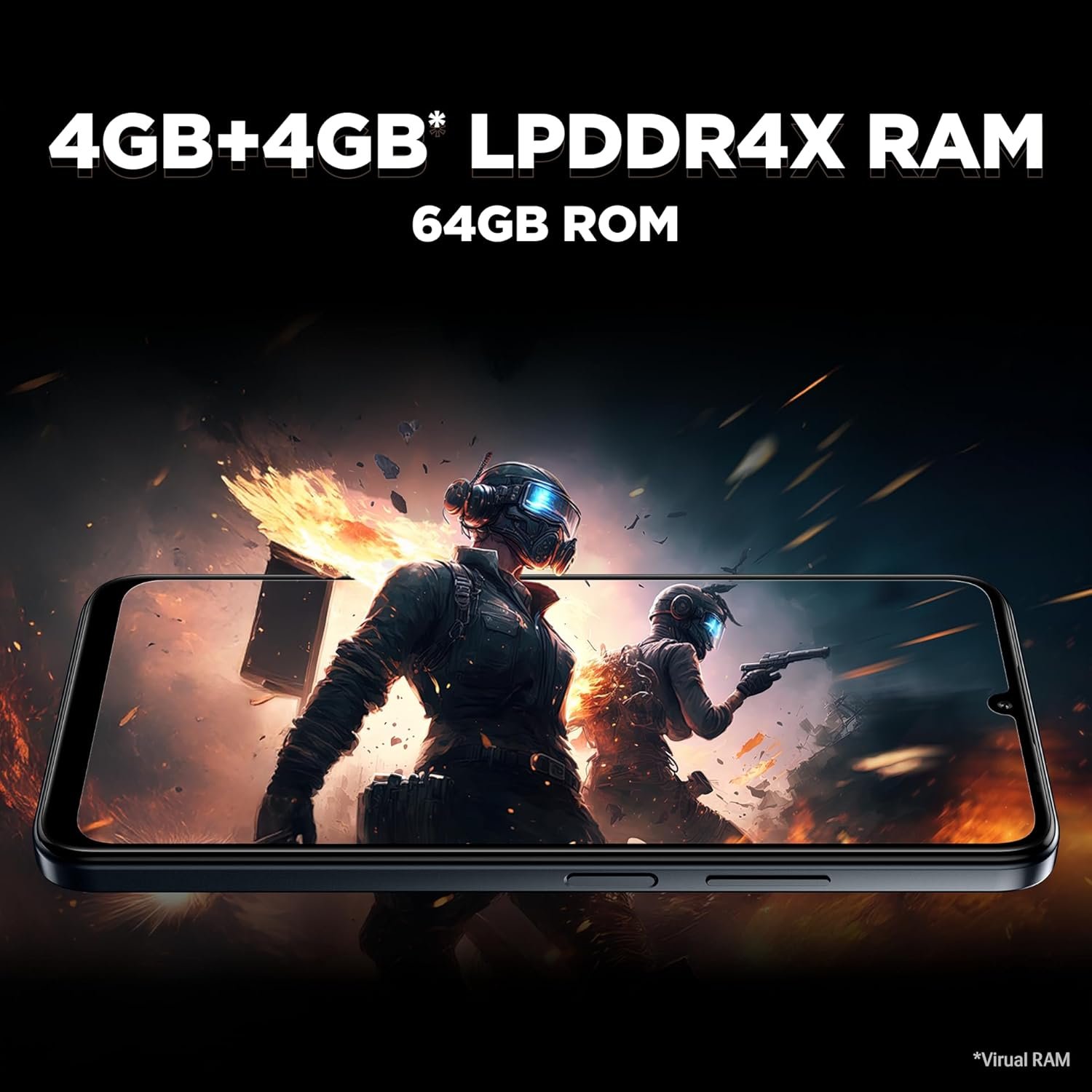 Lava Bold N1 (Sparkling Ivory, 4 GB RAM, 64 GB Storage)| 6.75" (90 Hz) HD+ Display | 13MP AI Dual Rear Camera | 5000 mAh Battery | Secure Face Unlock | Fingerprint Reader | Charger & Phone-Case in Box - Image 6