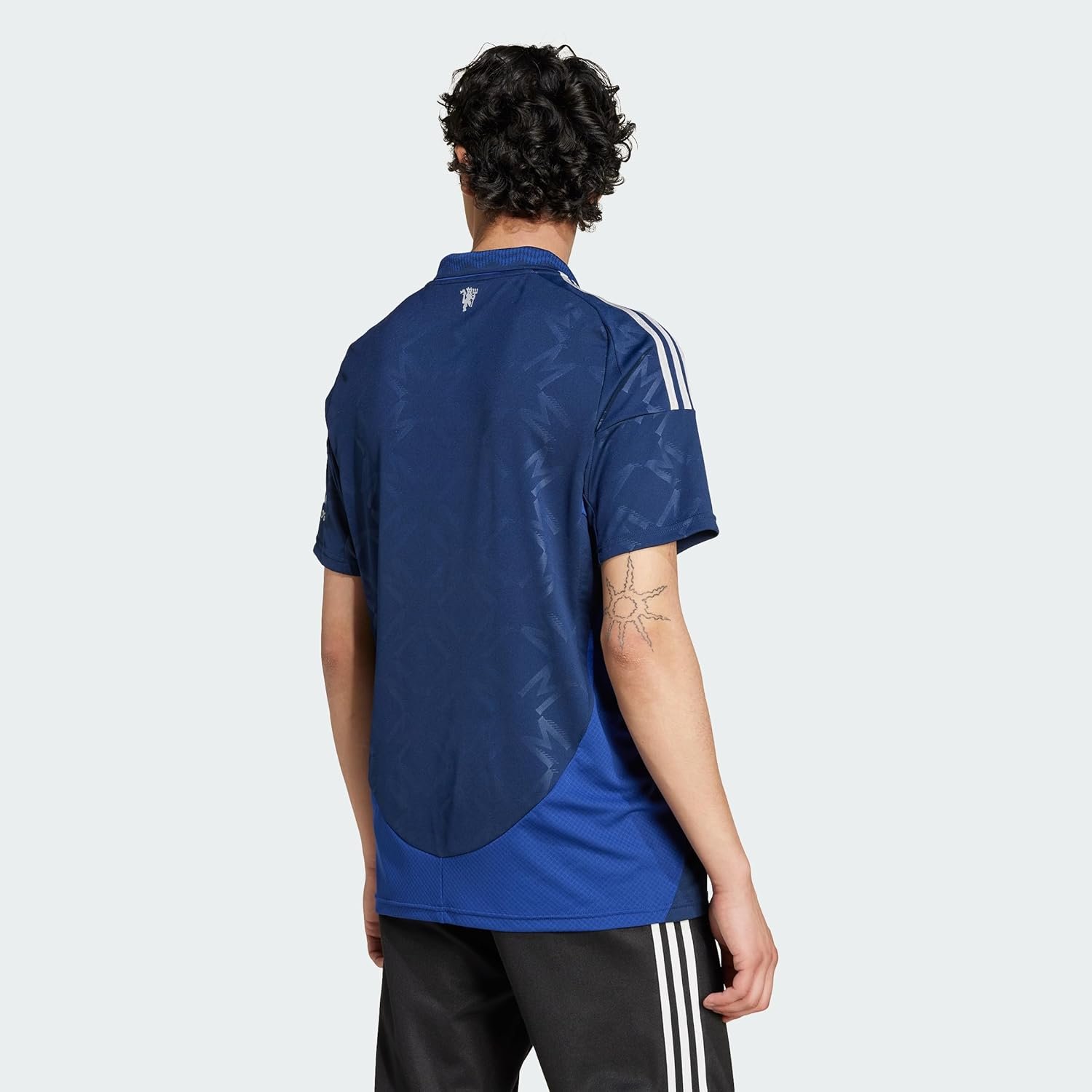 adidas Mens Football/Soccer Jerseys | MUFC A JSY | Blue | - Image 5