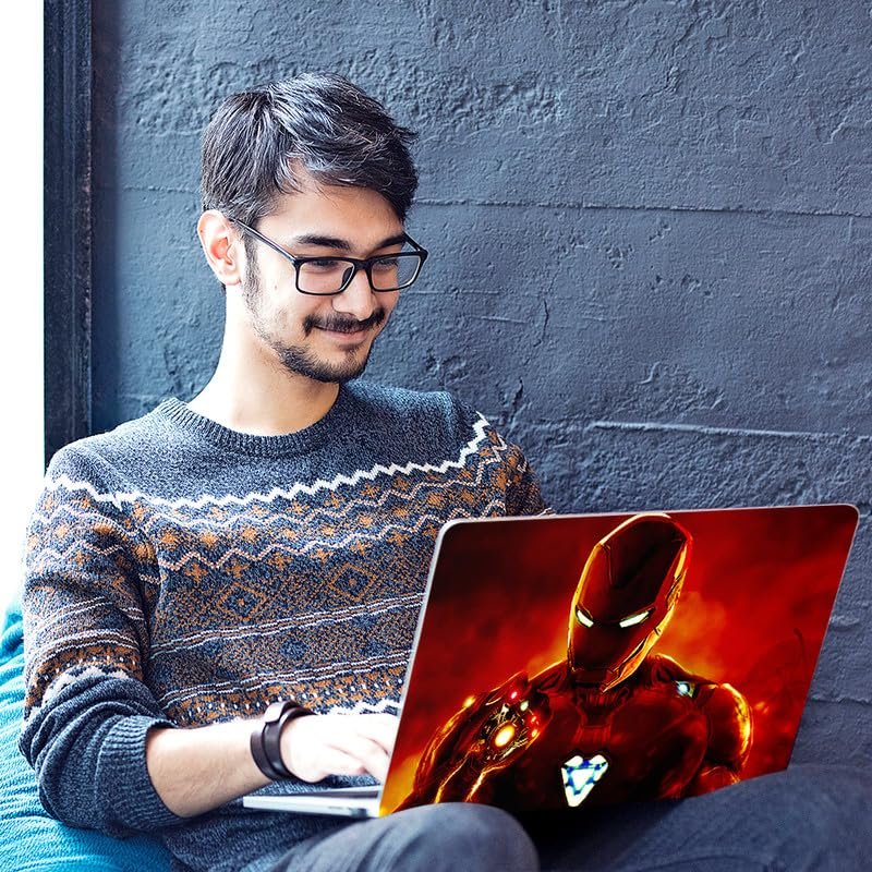 Iron Man D1 Full Body Vinyl Laptop Skin/Sticker/Cover Upto 15.6 Inches Laptops Laminated-Removable-HD Quality Compatible for Hp-Dell-Sony-Lenovo-Asus etc.(15x10 Inches) - Image 5