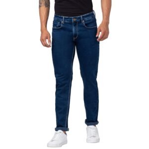 Spykar Men Indigo Blue Cotton Comfort Fit Straight Length Jeans (Ricardo)