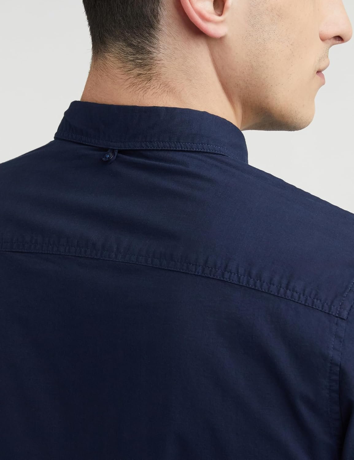 Allen Solly Men's Solid Slim fit Shirt (ASSFWMOFP83286_Navy 42) - Image 6