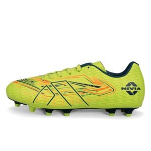 Nivia Neuron Football Studs for Men, Synthetic Leather Upper, TPU Blade Stud Sole, Dual Foam Collar, Ideal for Hard, Grass & Turf Surfaces(Blue/Sky Blue)