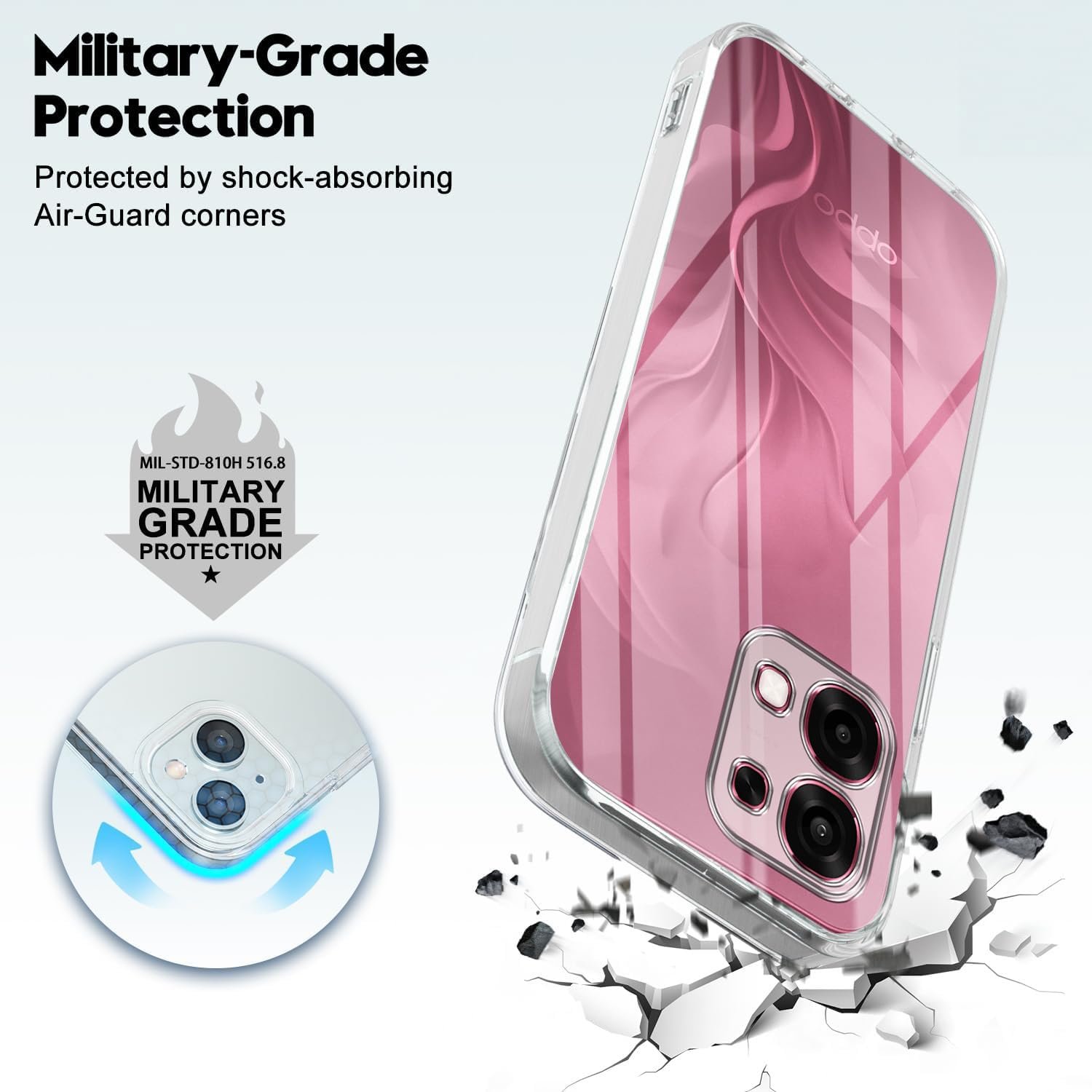 Oppo F31 5G (Clear Shockproof Case with Camera Protection | Soft and Flexible | Transparent) - Image 6