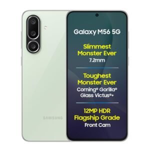 Samsung Galaxy M56 5G (Light Green, 8 GB RAM, 256 GB Storage)| Slimmest Phone in The Segment| Gorilla Glass Victus+| 10 Bit HDR Video| Enhanced Nightography| 4nm Processor| AI | Vapor Cooling Chamber