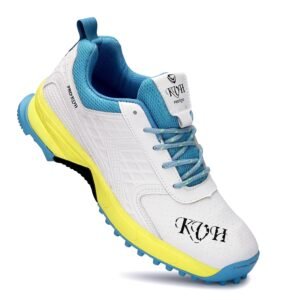 PRO KVH Lightweight Cricket Shoes for Men Rubber Spikes, Water-Resistant Footwear for Outdoor and Field Sports with All Round Performance PKC017