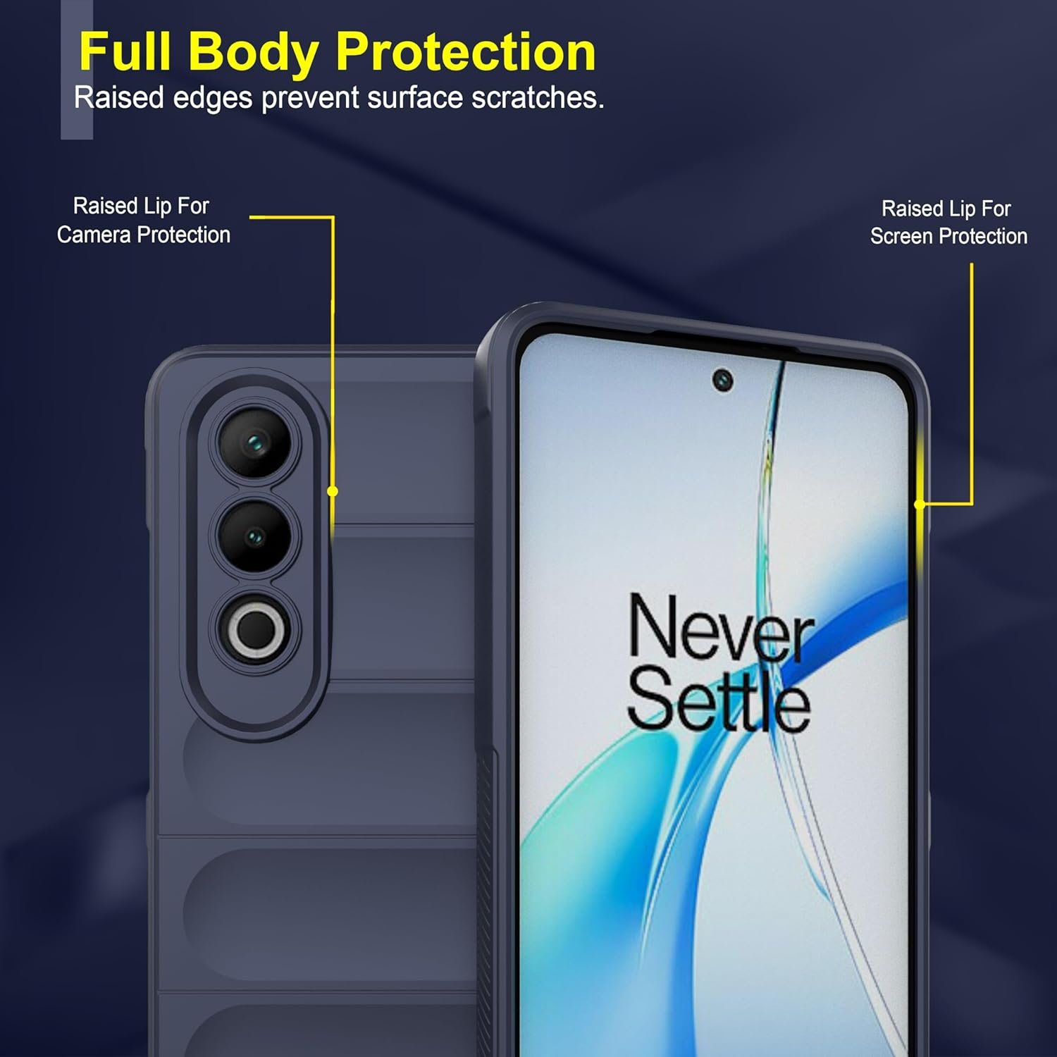 Zapcase Back Case Cover for Oneplus Nord Ce 4 5G | Compatible for Oneplus Nord Ce 4 5G Back Cover | Liquid Silicon Magic Case with Camera Protection | Sapphire - Image 3