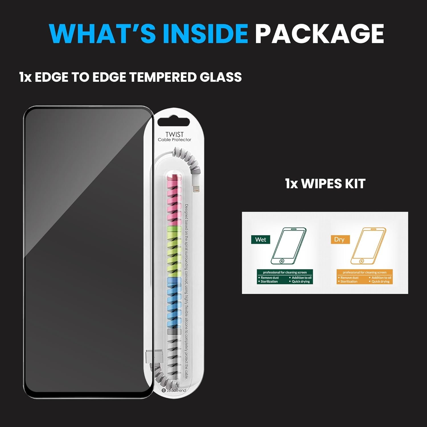 FIRST MART Military Grade Gorilla Tempered Glass Screen Guardfor IQOO Z10X and Vivo T4X with Edge-To-Edge Protector Coverage, Cable Protector and Easy Installation kit (6.72 Inches) - Image 6