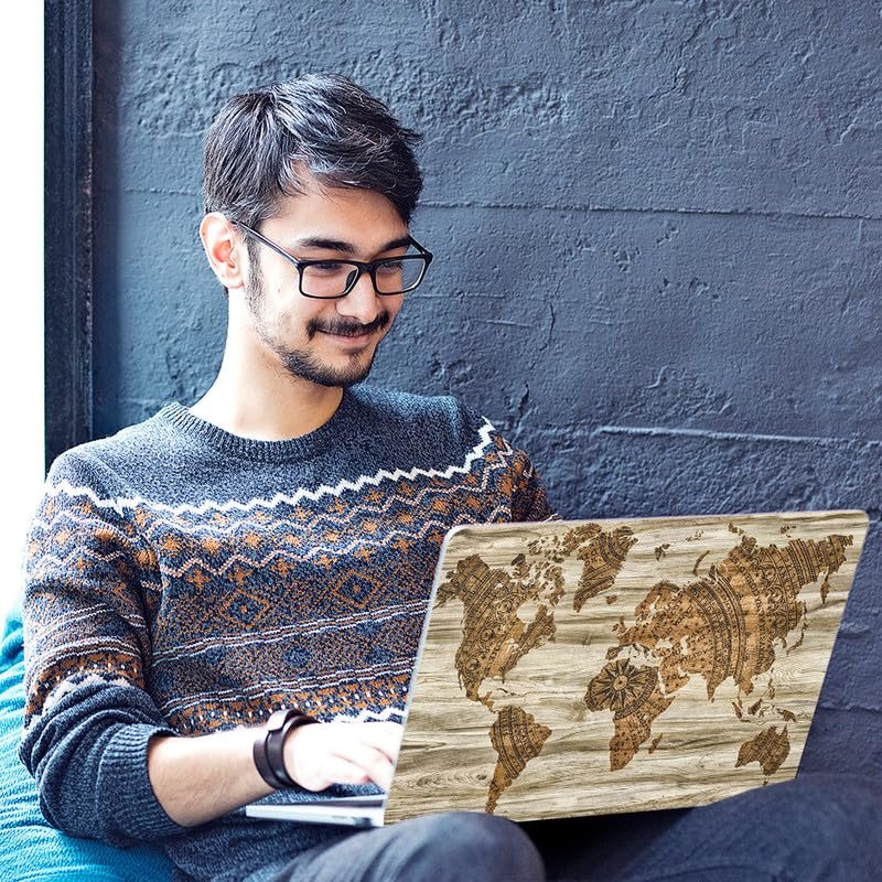 World Map D14 Full Vinyl Laptop Skin/Sticker/Cover for 15 to 15.6 Inches Laptops Laminated-Removable-HD Quality Compatible for Hp-Dell-Sony-Lenovo-Asus etc.(15x10 Inches) - Image 6