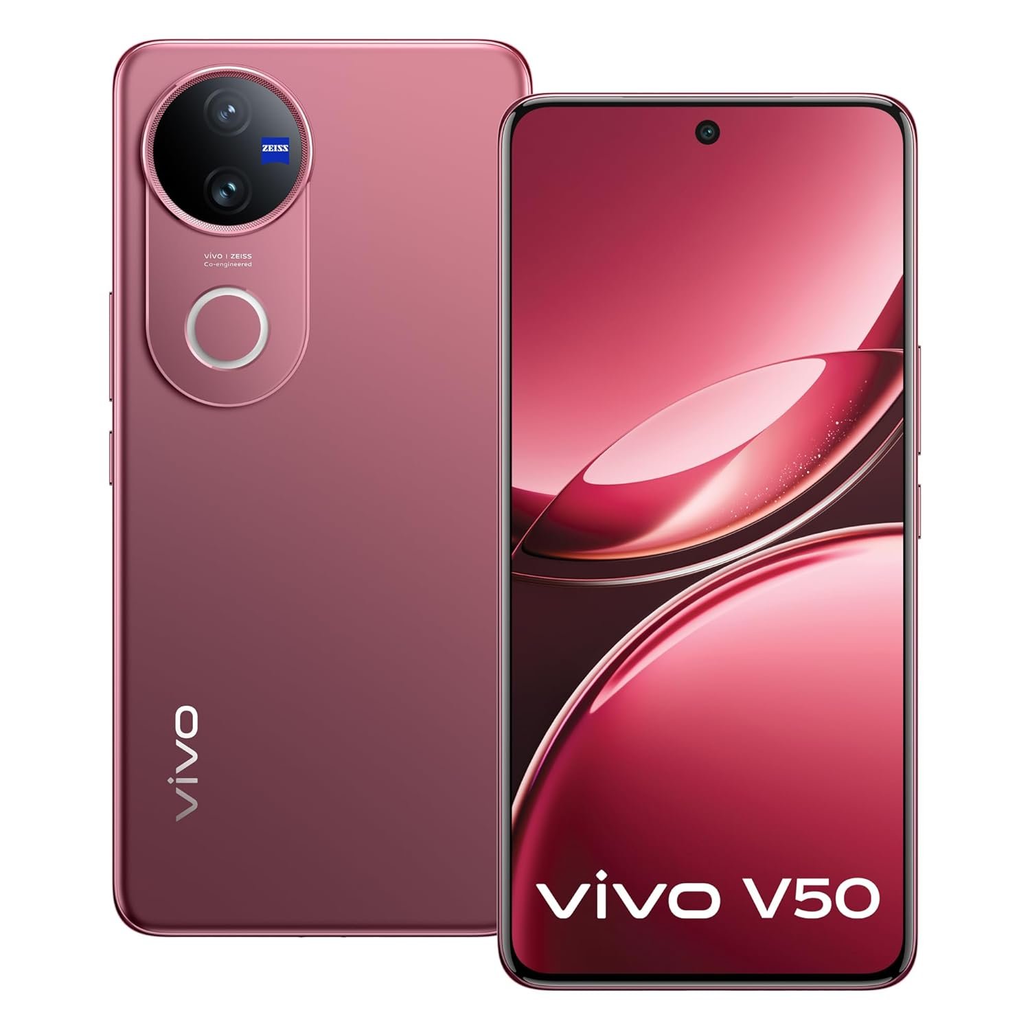 Vivo V50 5G (Rose Red, 8GB RAM, 128GB Storage) - Image 2