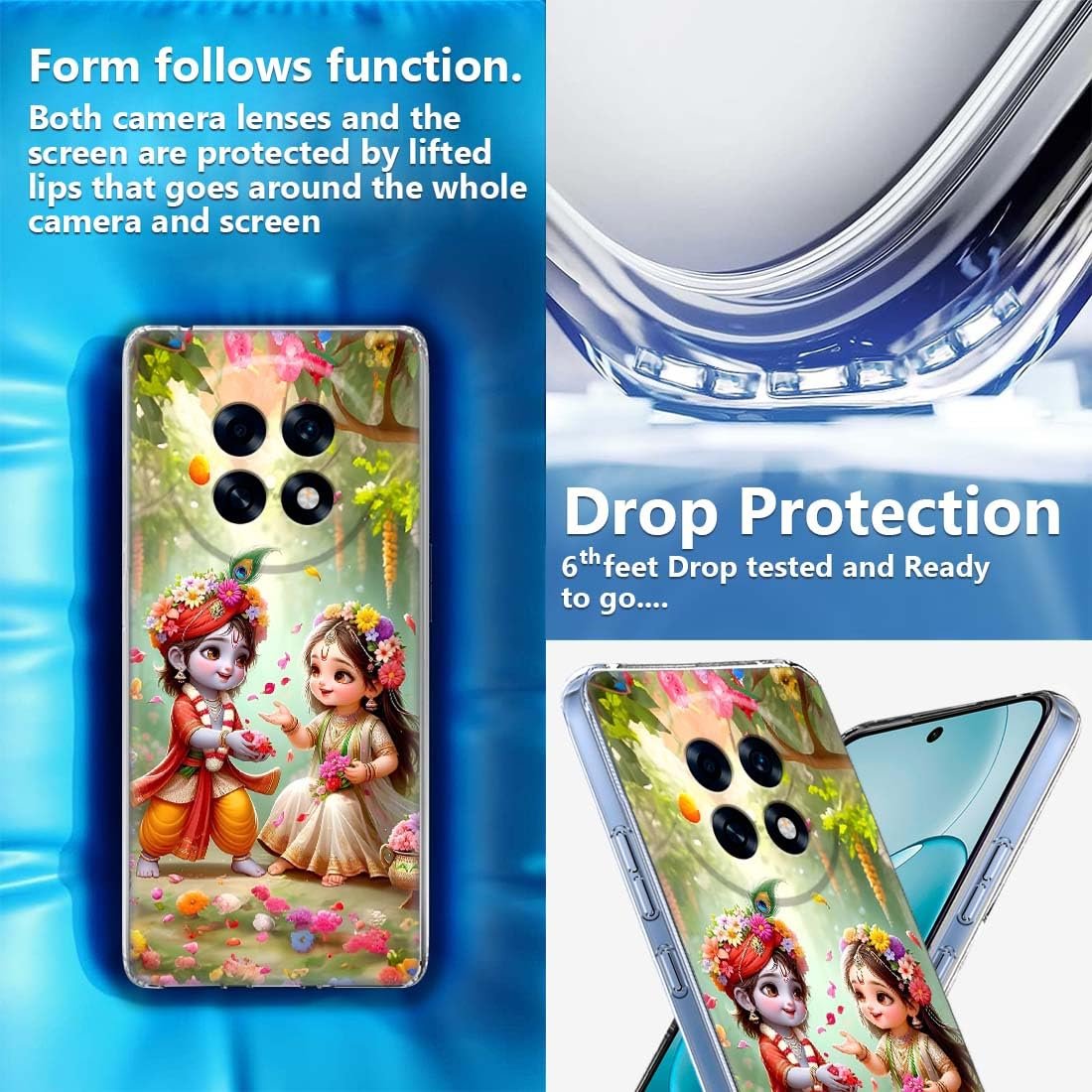 Soft Silicone Designer Printed Full Protection Printed Back Case Cover for Oppo F31 Pro Plus 5G -D3169 - Image 3