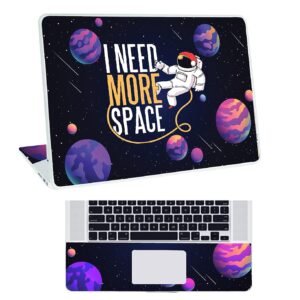 Space D11 Top+Wrist Pad Vinyl Laptop Skin/Sticker/Cover for 14 Inches Laptops Laminated-Removable-HD Quality Compatible for Hp-Dell-Sony-Lenovo-Asus etc.(13.8x9.6 Inches)