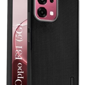 Jkobi Rubberised Back Cover Case for Oppo F31 5G (Textured Grip Design | Micro-Fiber Cloth Inside | Slim and Light Weight | Soft Touch and Feel)