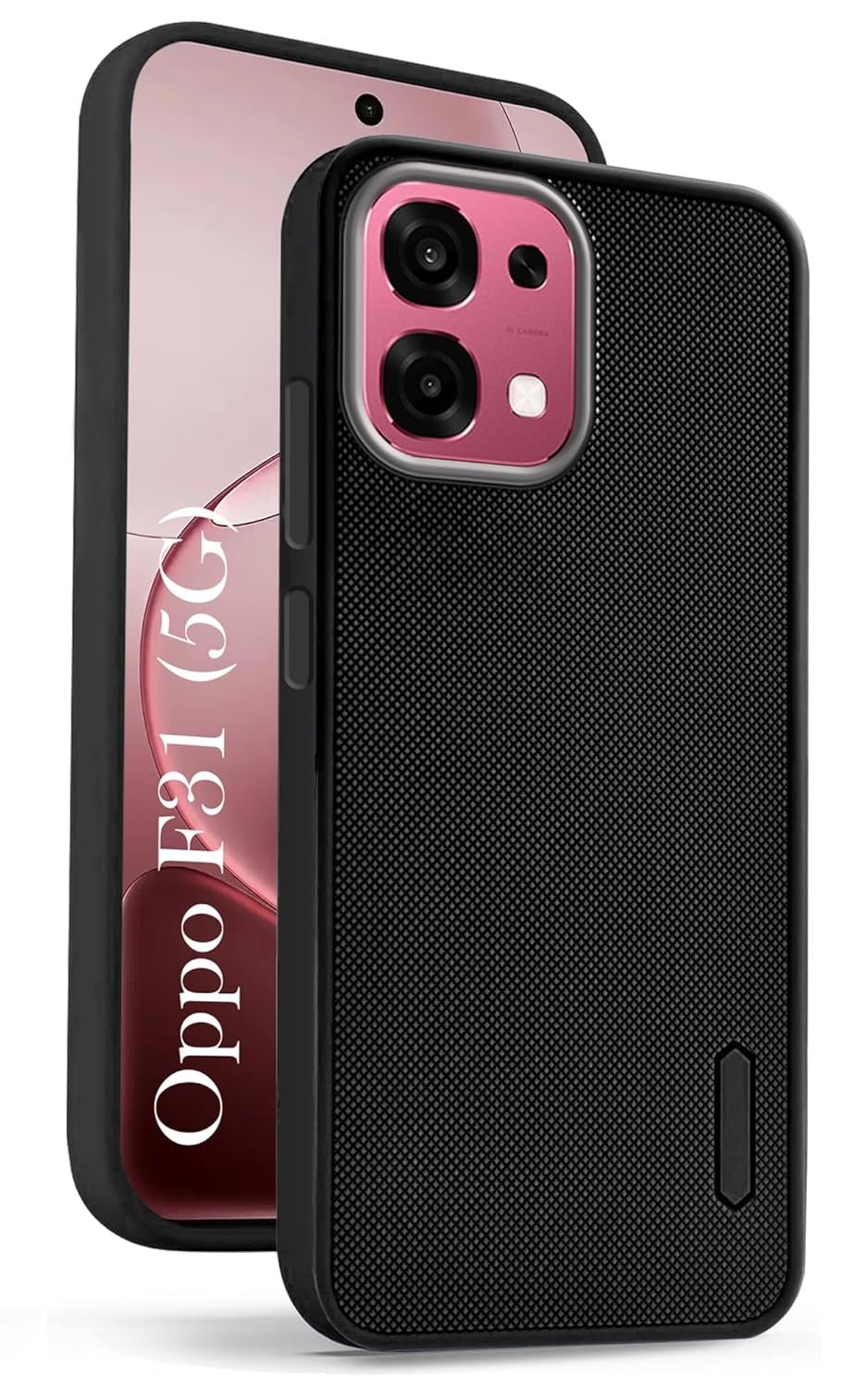 Jkobi Rubberised Back Cover Case for Oppo F31 5G (Textured Grip Design | Micro-Fiber Cloth Inside | Slim and Light Weight | Soft Touch and Feel)