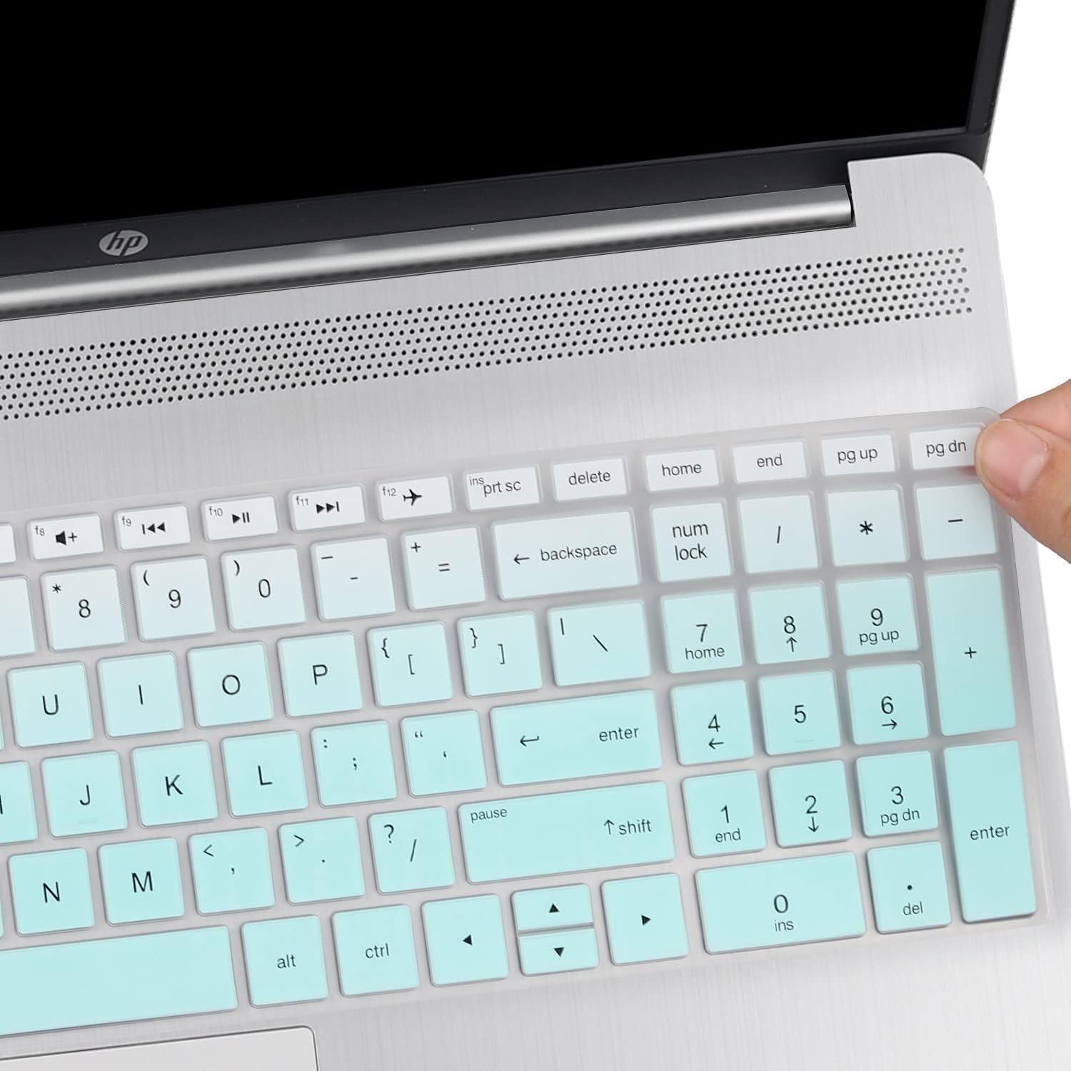 Keyboard Protector Silicone Skin Cover for HP 15 Thin & Light 15.6-inches FHD Laptop Laptop (15s-gr0010au) - GR Mint - Image 4