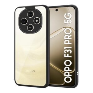 CEDO Oppo F31 Pro (5G) Backcover Case | Camera Protection Bump Shockproof Edge | Ultra Hybrid Transparent Acrylic Clear TPU+PC Hard Backcase Cover (Black)