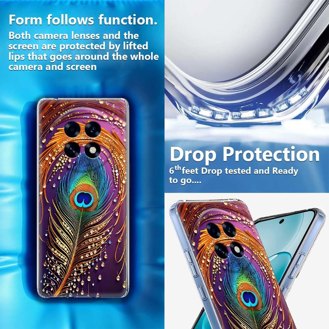 Fashionury Back Case for Oppo F31 Pro Plus 5G, Print Silicone Stylish Back Cover Case for Oppo F31 Pro Plus 5G -D3258 - Image 3
