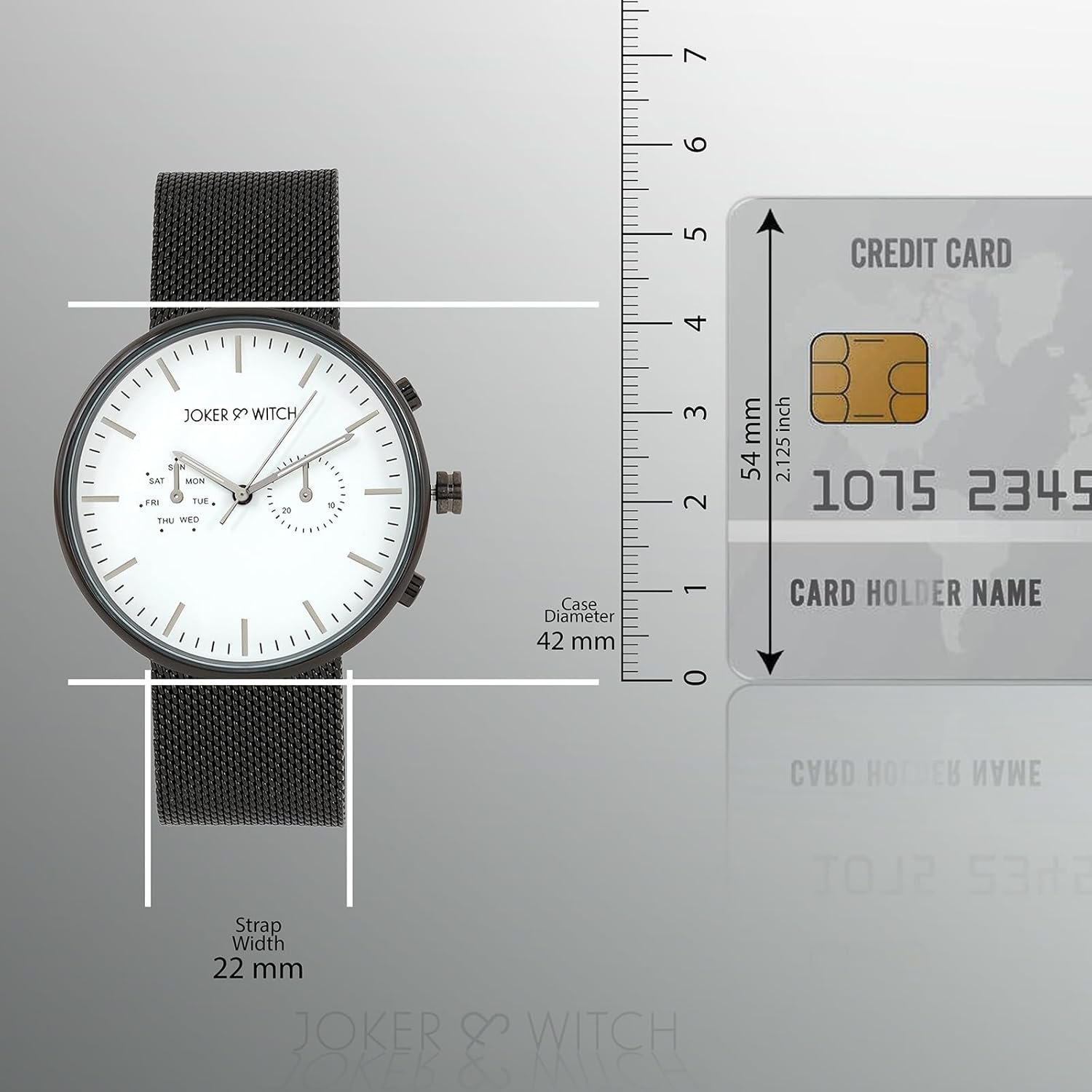 Joker & Witch Miami Faux Leather Strap Analog Men's Watch - Image 8