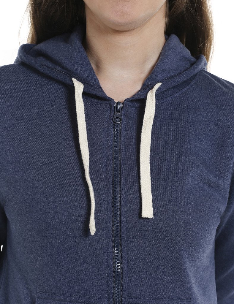 Campus Sutra Women's Colorblock Sweatshirt with Ribbed Hem for Casual Wear | Low-High Neck | Long Sleeve | Button Closure | Cotton Sweatshirt Crafted with Comfort Fit for Everyday Wear - Image 4