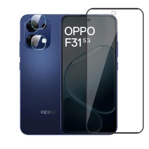 Ayra Premium Tempered glass with Back camera lens protector Compatible With Oppo F31 5g (combo pack)
