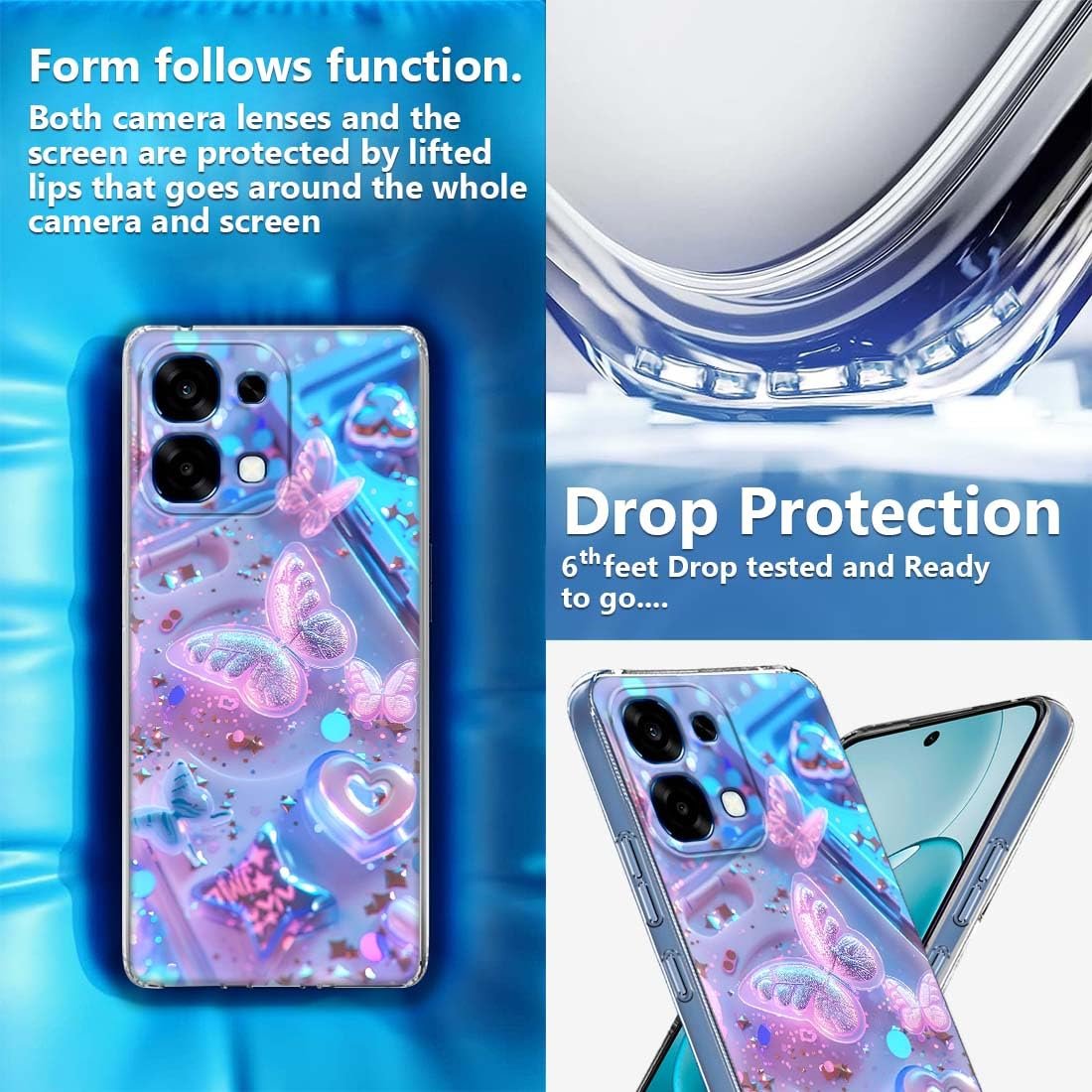 Soft Silicon Slimfit Back Cover for Oppo F31 5G, Stylish Printed Back Cover for Oppo F31 5G -D2165 - Image 3