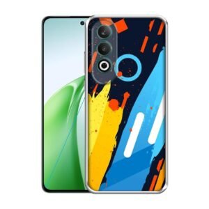 Abstract Stripes Geometric Figures Printed Silicon Soft TPU Back Case Cover for OnePlus Nord CE4 5G