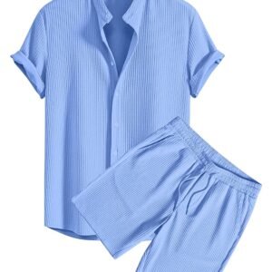 GRECIILOOKS Co-ord Set for Men – T-Shirt & Shorts Nightwear Set | Summer Loungewear, Beachwear & Night Suit for Daily Comfort