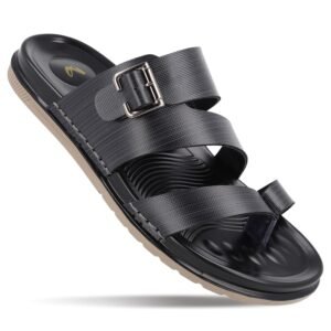 WALKAROO PLUS Bounceez Men’s Fashion Sandal with Cushioned Anti-Slip Sole, Toe Seperator and Buckle Straps for Casual Footwear – WGP53209