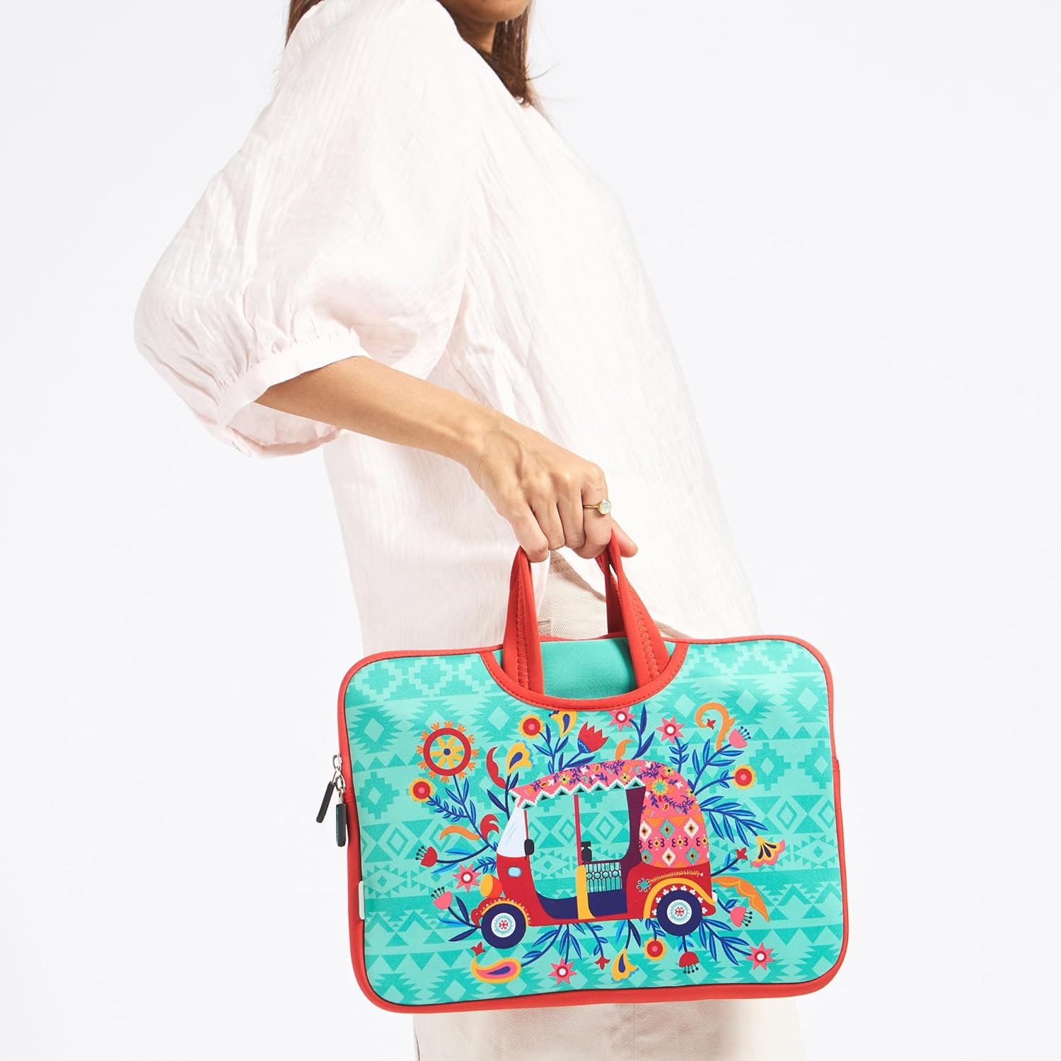 Chumbak Laptop Sleeve Bags for Women | Laptop Case Cover Pouch Bags for Ladies | Office/College Laptop Bags | Compatible with Hp/Dell/MacBook Air - Image 2