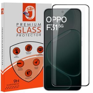 Premium Tempered Glass Screen Protector Guard Compatible For Oppo F31 5G (6.57 Inch, Pack of 1) | Edge to Edge Coverage With Easy to installation kit for Smartphone