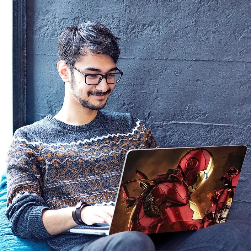 Ironman, Full Body Vinyl Laptop Skin/Sticker/Cover Upto 15.6 Inches Laptops Laminated-Removable-HD Quality Compatible for Hp-Dell-Sony-Lenovo-Asus etc.(15x10 Inches) - Image 5