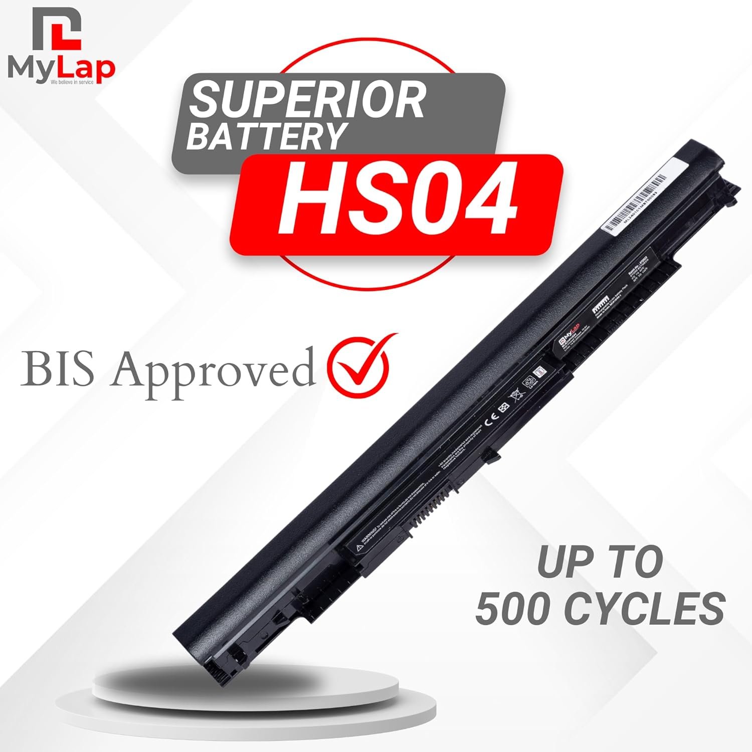 MYLAP HS04 Battery for HP HS04 4-Cell Compatible for Hp Pavilion 15-AY542TU, 15-AY542UR, 15-AY543TU, 15-AY543UR Laptop Battery Compatible with Hp Pavilion Laptops (Black) - Image 7