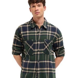 The Bear House Men’s Checked Relaxed Fit Shirt