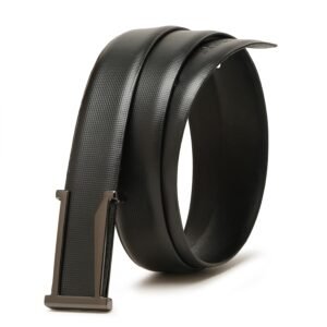 Men’s Leather Belt – Genuine Leather, Camouflage Textured Finish, Adjustable Fit Up to 42 Inches, Pin Buckle – Stylish Brown Belt for Casual, Formal & Business Attire