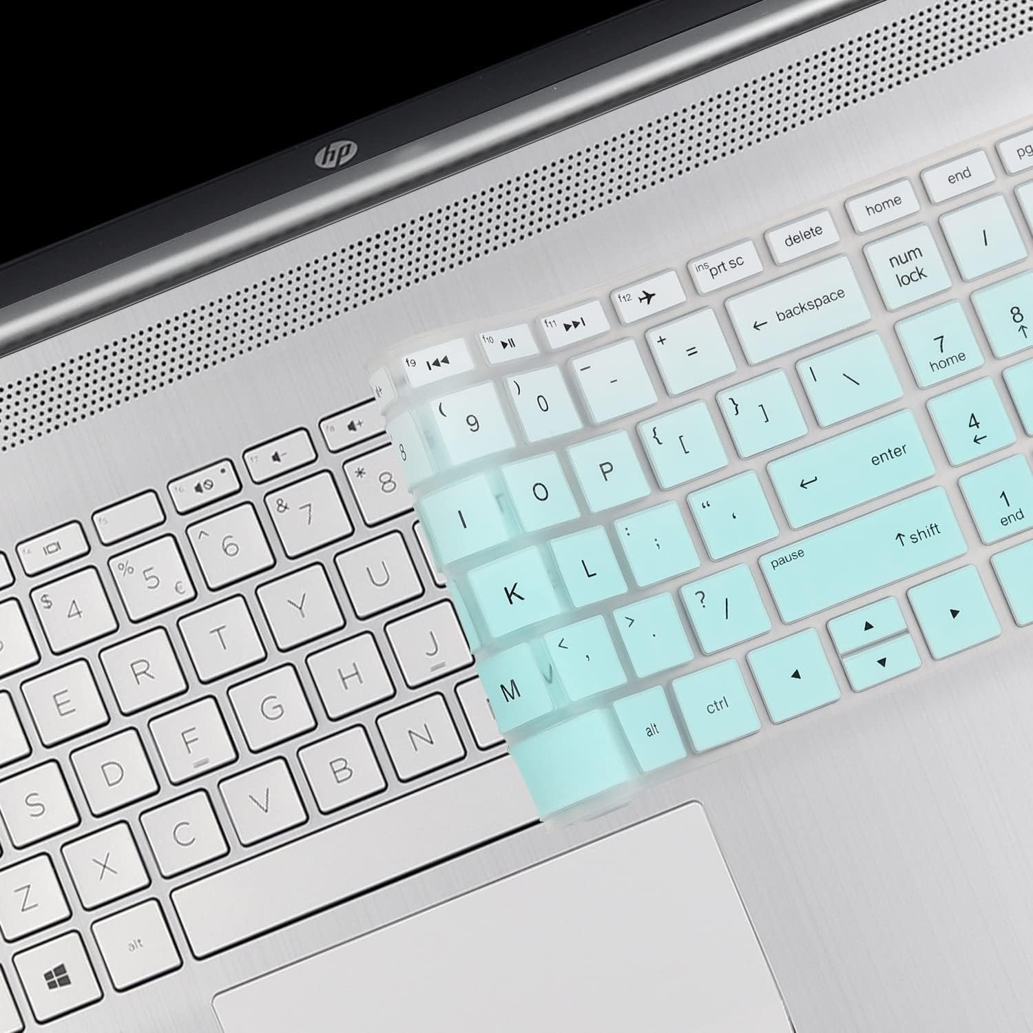 Keyboard Protector Silicone Skin Cover for HP 15 Thin & Light 15.6-inches FHD Laptop Laptop (15s-gr0010au) - GR Mint - Image 6