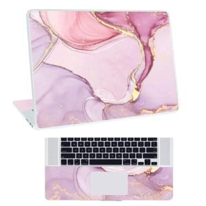 Marbel D4 Top+Wrist Pad Vinyl Laptop Skin/Sticker/Cover for 14 Inches Laptops Laminated-Removable-HD Quality Compatible for Hp-Dell-Sony-Lenovo-Asus etc.(13.8x9.6 Inches)