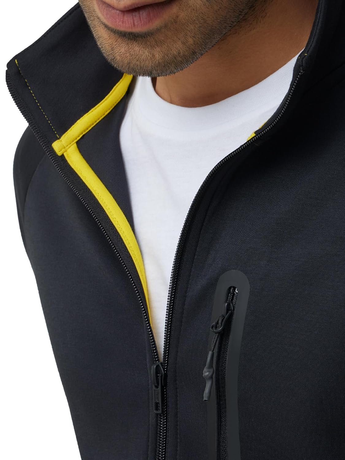 XYXX Men's Alpha Polyester Regular Fit High Neck Zip-Up Jacket - Image 6